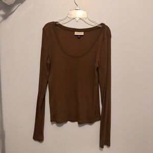 Universal Thread Chocolate Long Sleeve Top